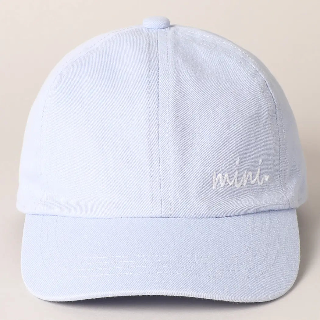 Kids Mini Embroidered Letters Baseball Cap