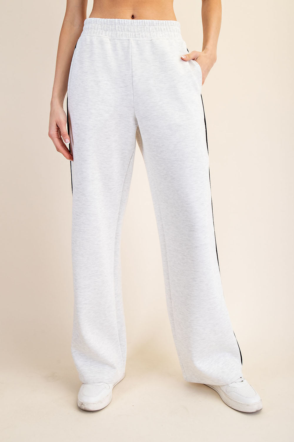 MODAL SCUBA PIPING STRAIGHT PANT