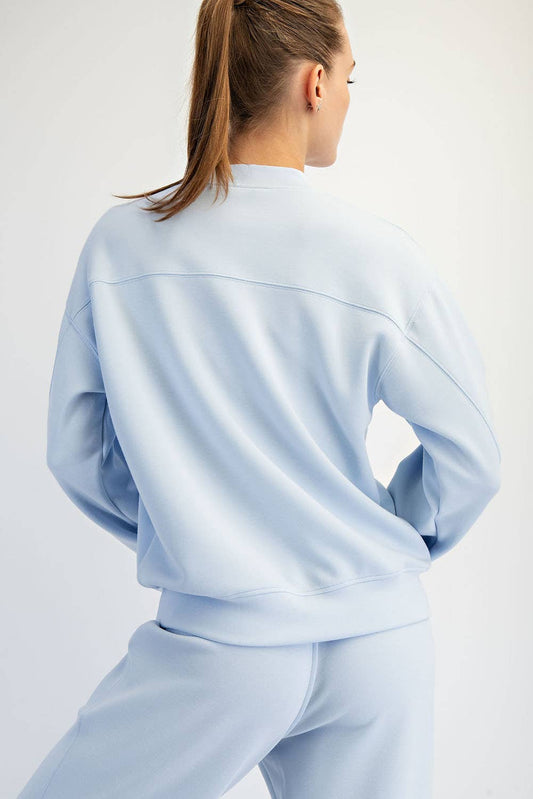 MODAL SCUBA MOCK NECK PULLOVER