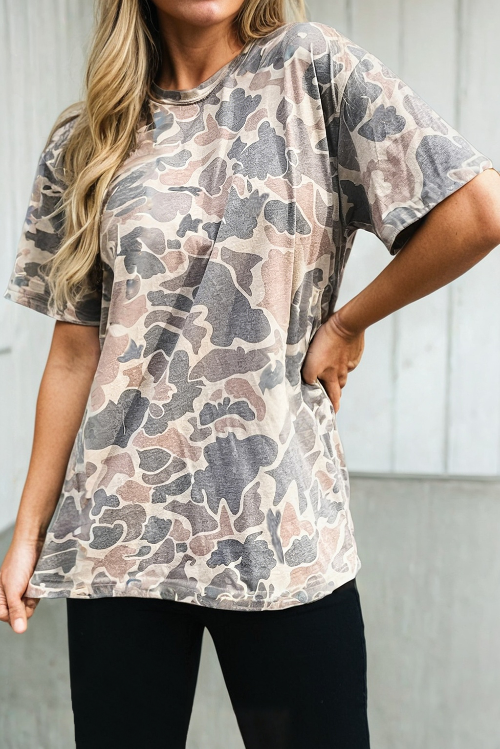 Retro Camouflage T Shirt