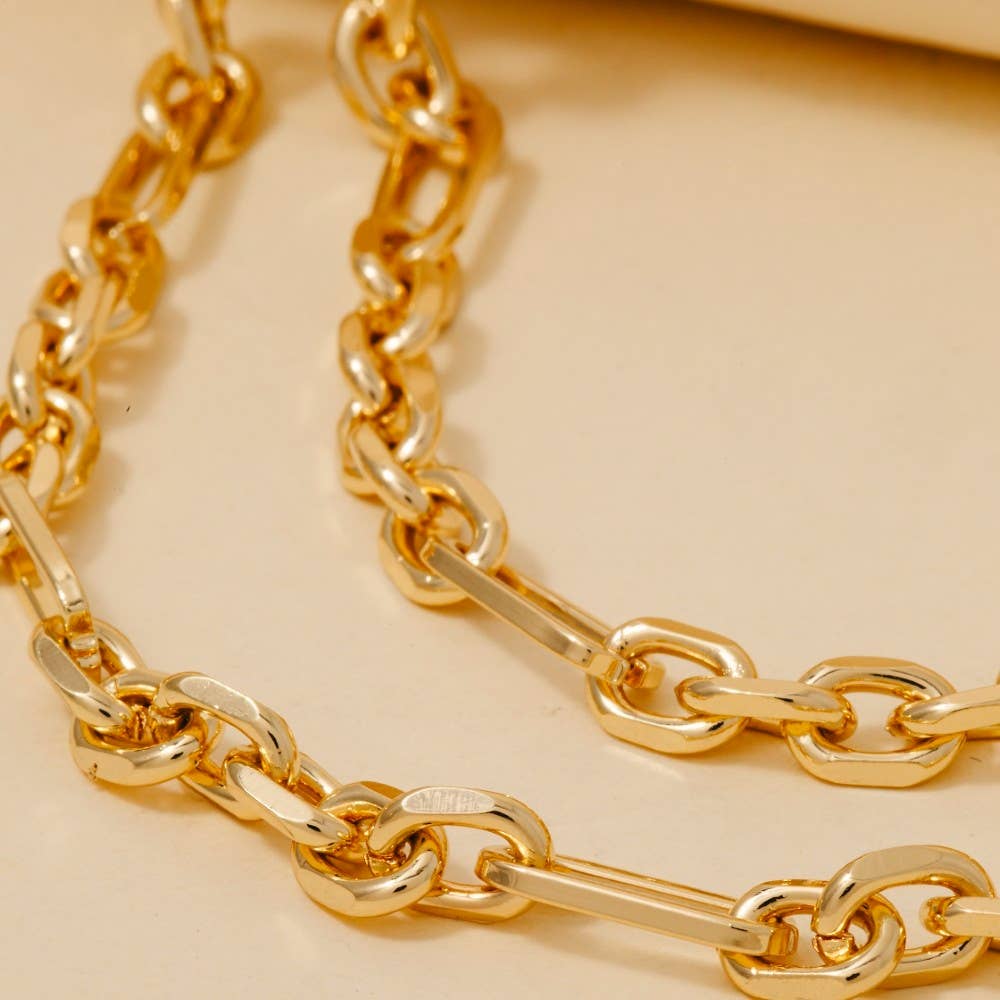 Layered Mixed Chain Necklace