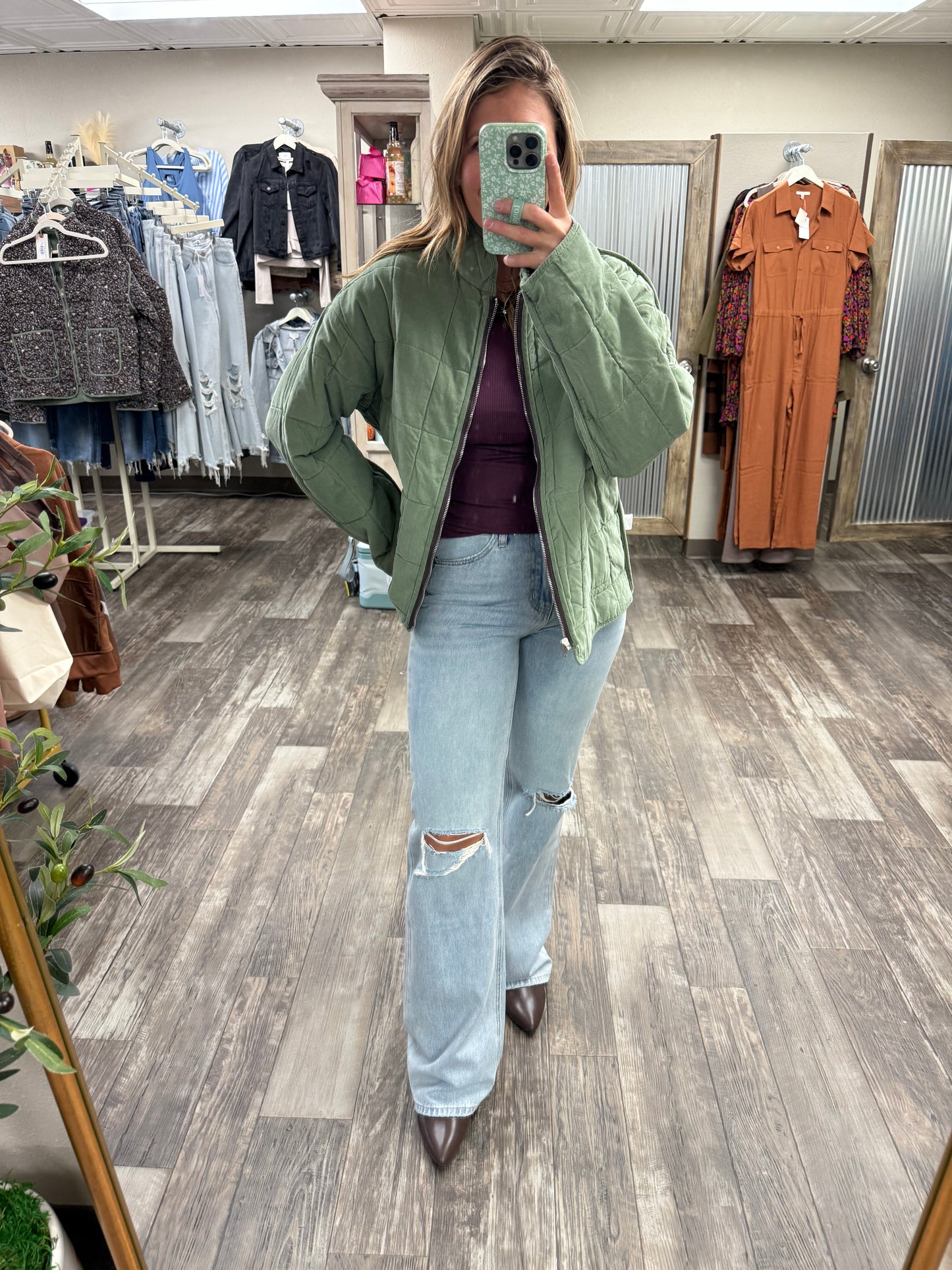 COTTON QUILTED PUFFER JACKET