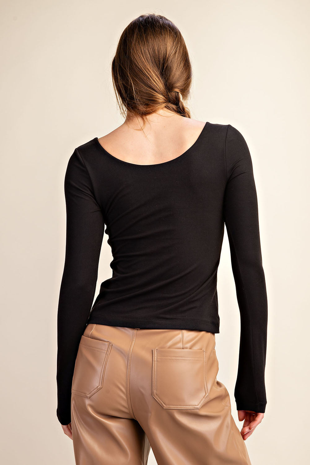 Butter Soft Round Neck Long Sleeve Top