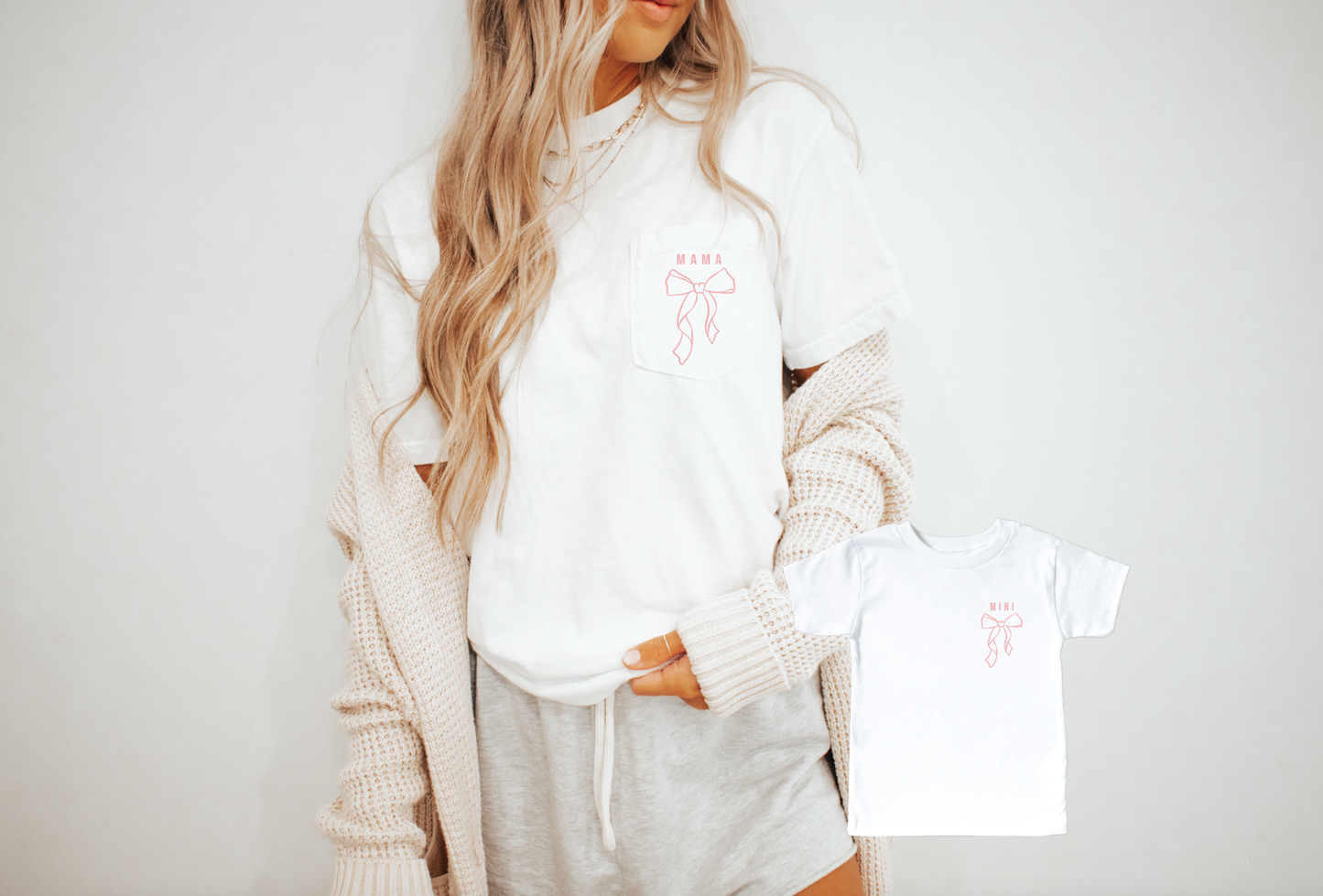 Mama Bow Pocket Tee - Mother's Day