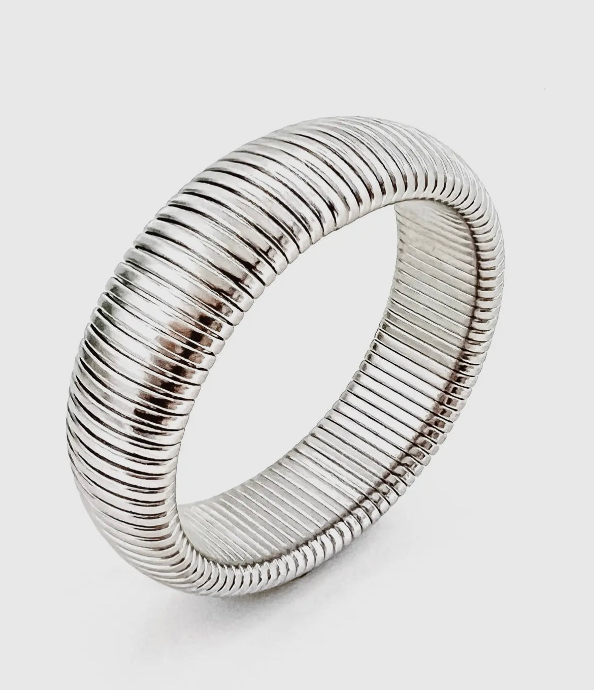 Baia Thick Coil Bangle Bracelet Choose Color