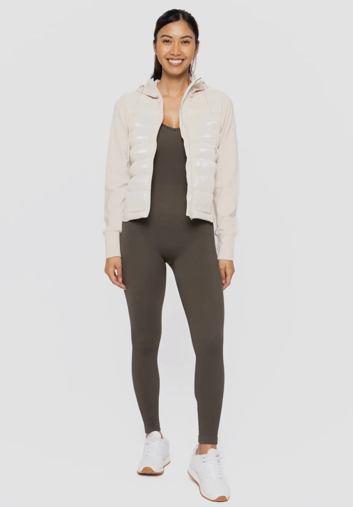 Micro Fleece Hybrid Padded Puffer Jacker