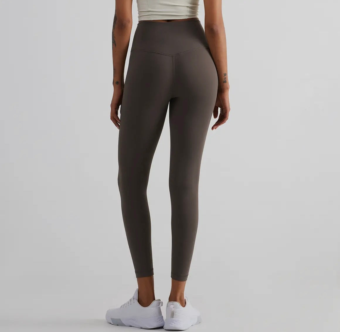 Empower Seamless High Waist Leggings Khaki Brown