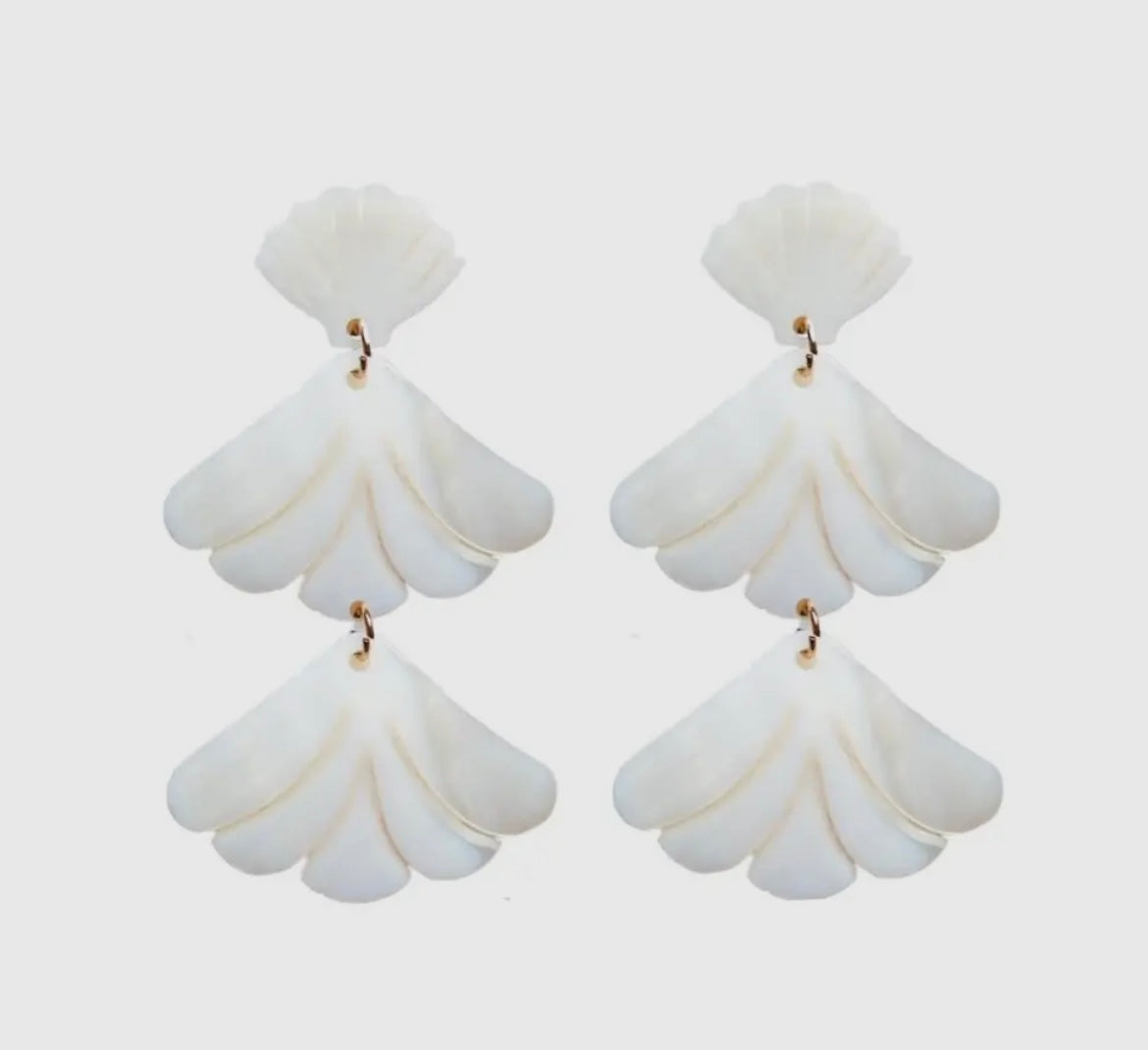 Mermaid Shell Drop Earrings
