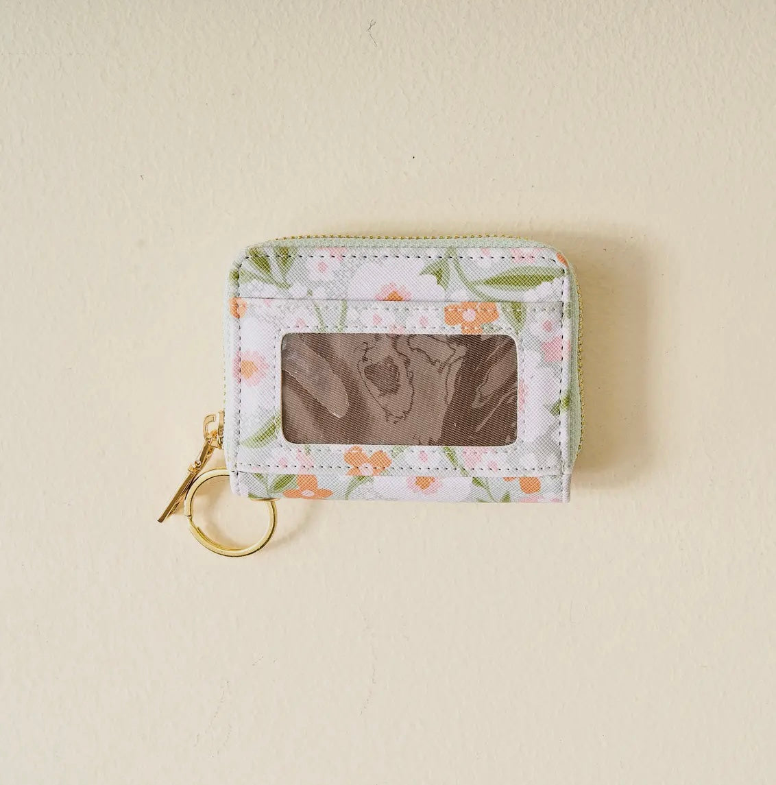 Zip Around Wallet -Floral Haven Sage