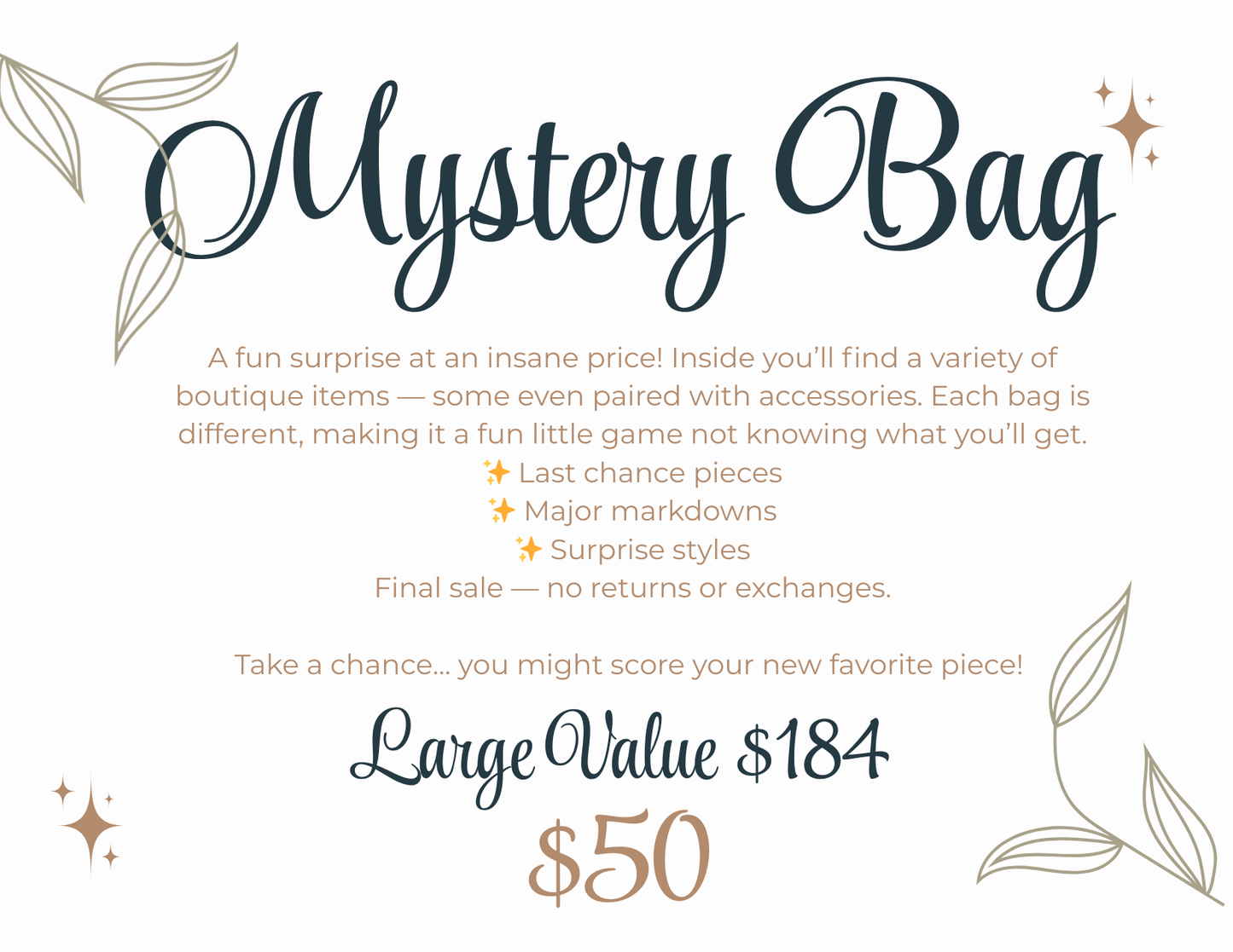 LARGE MYSTERY BAG