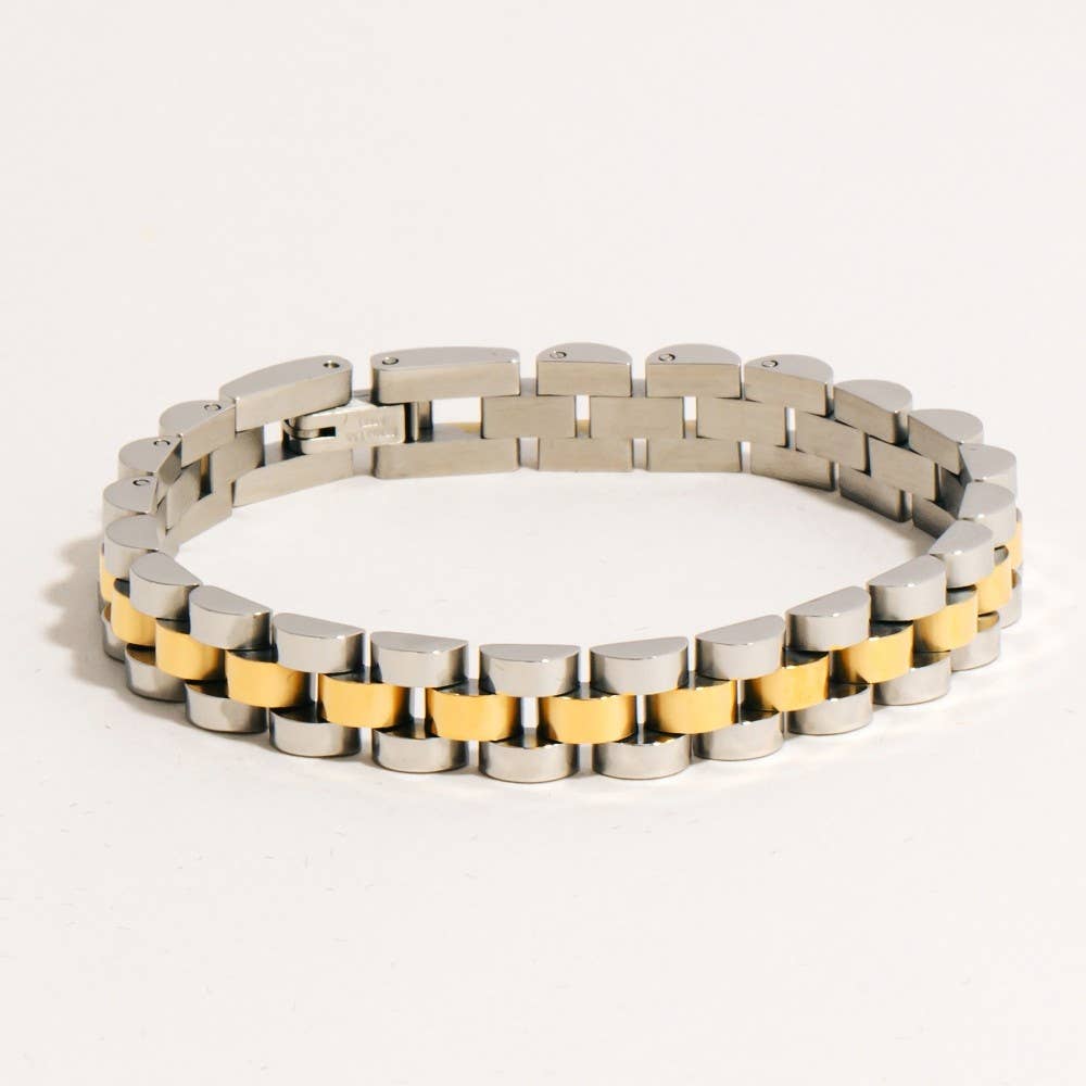 Rounded Watch Chain Bracelet