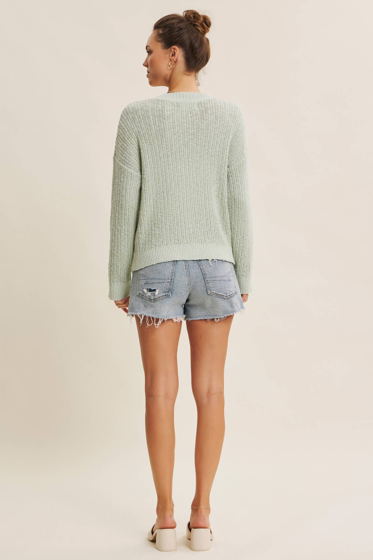 EFFORTLESSLY COOL RELAXED DRAPE SLOUCHY SWEATER CARDIGAN