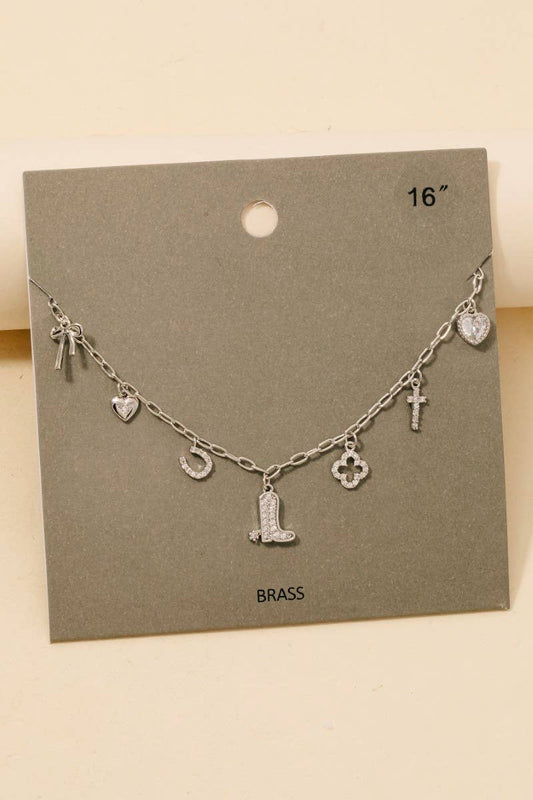 Western Charms Chain Necklace