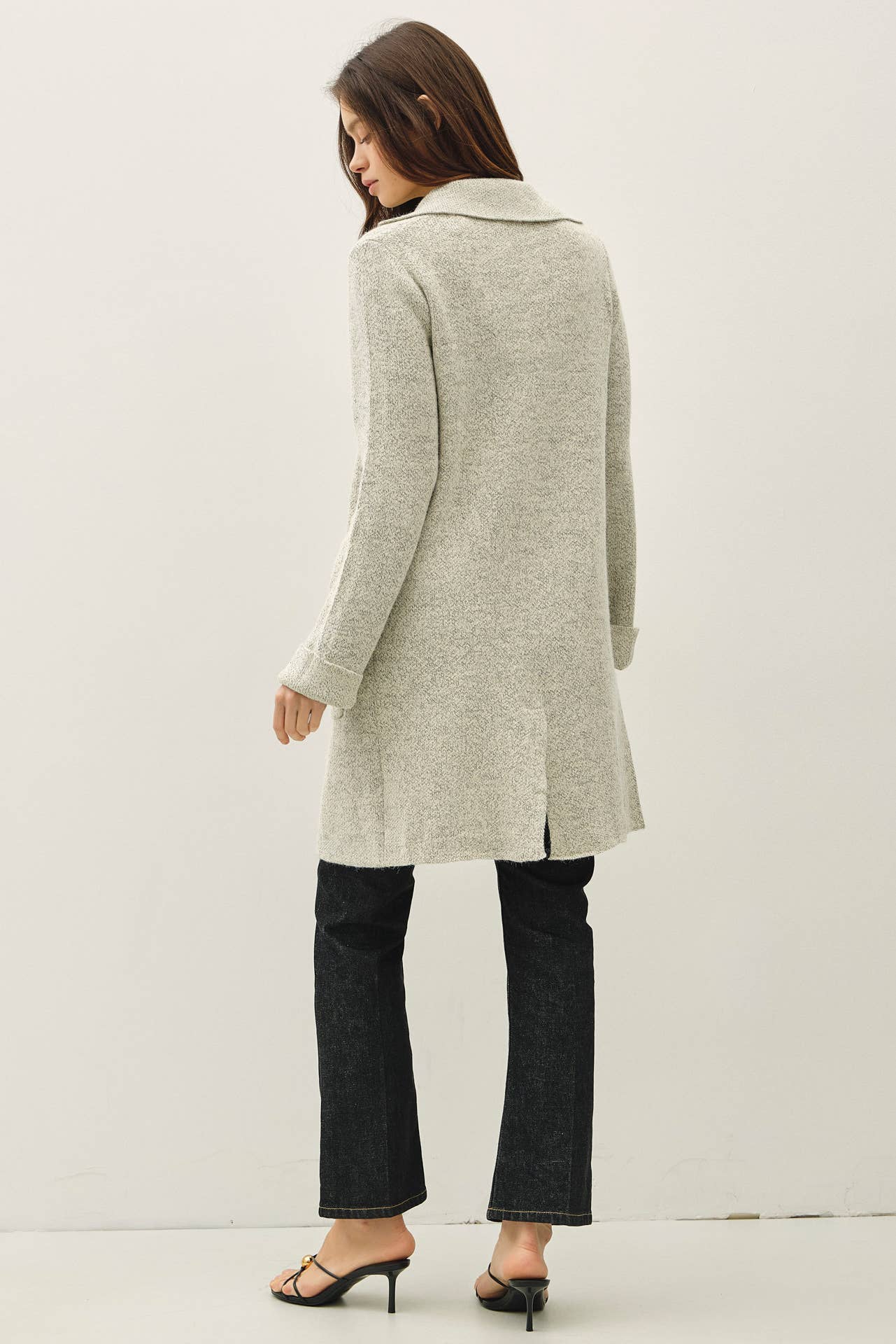 OPEN BASIC SWEATER COAT