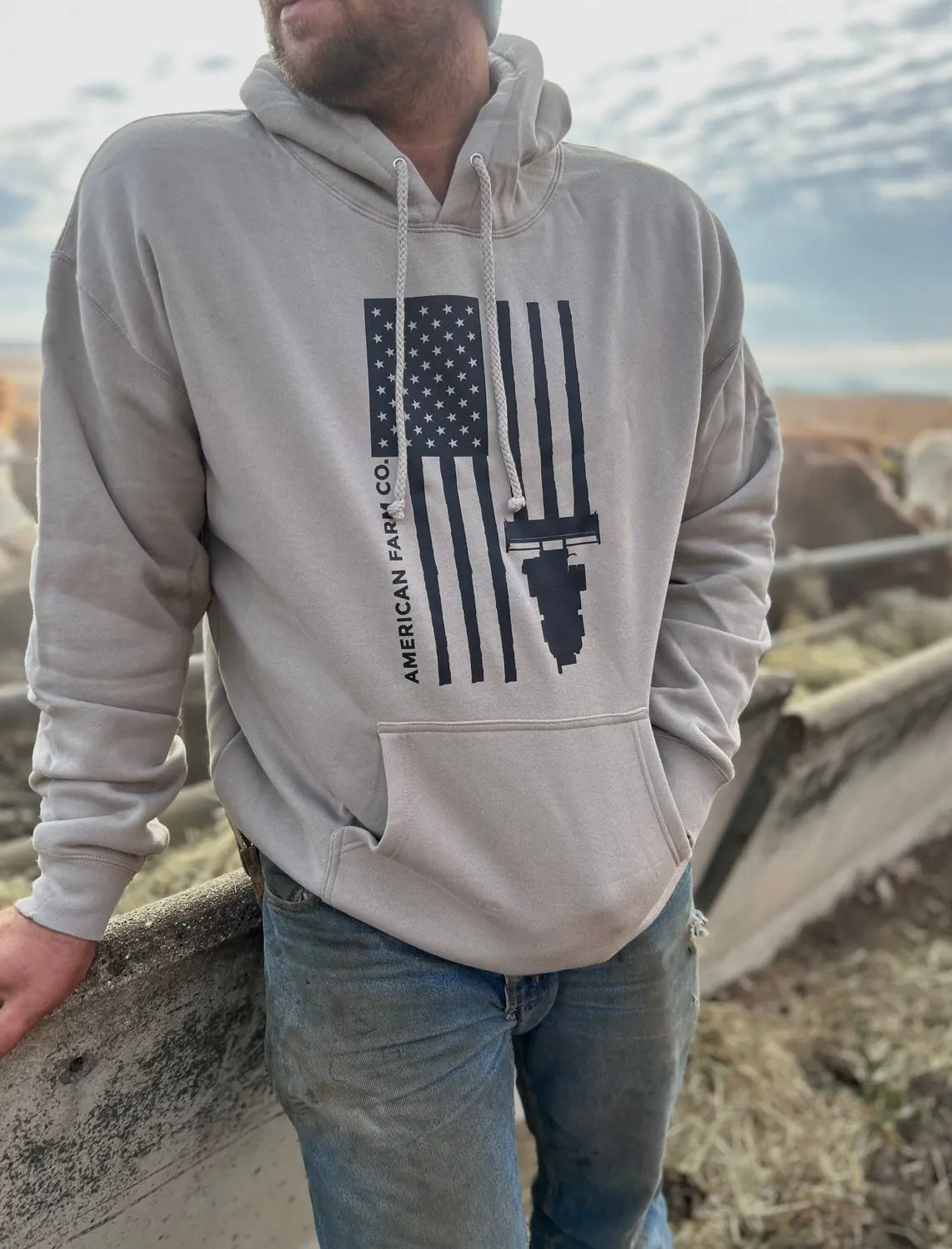 ‘Harvest Flag’ Farm Hoodie
