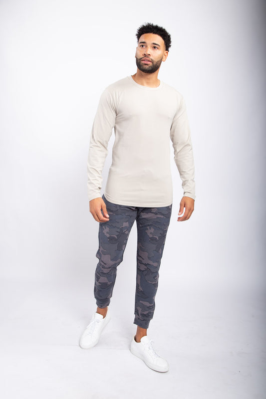 Long Sleeve with Curved Hem