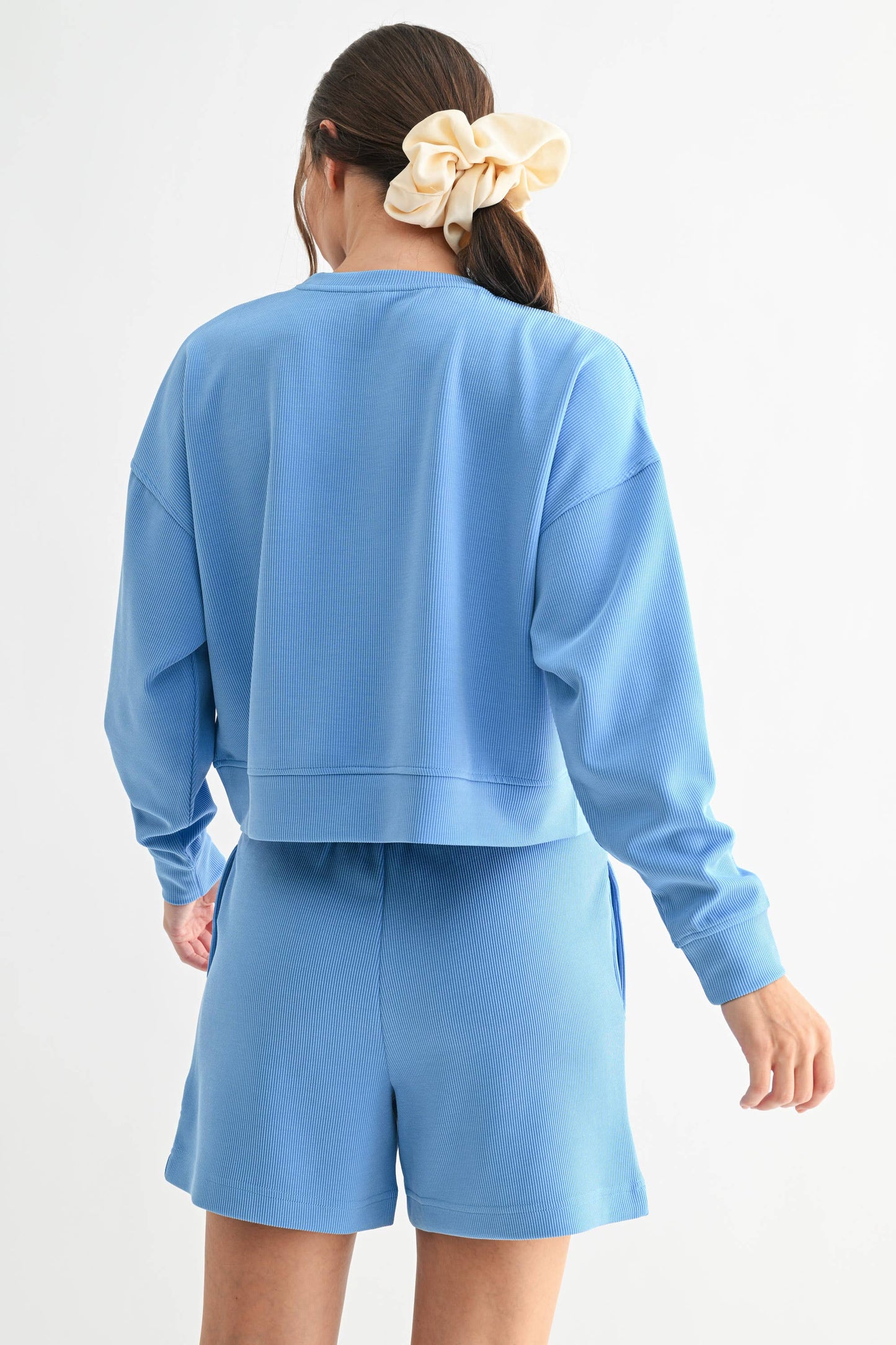 Luxe Sand Wash Rib Sweater