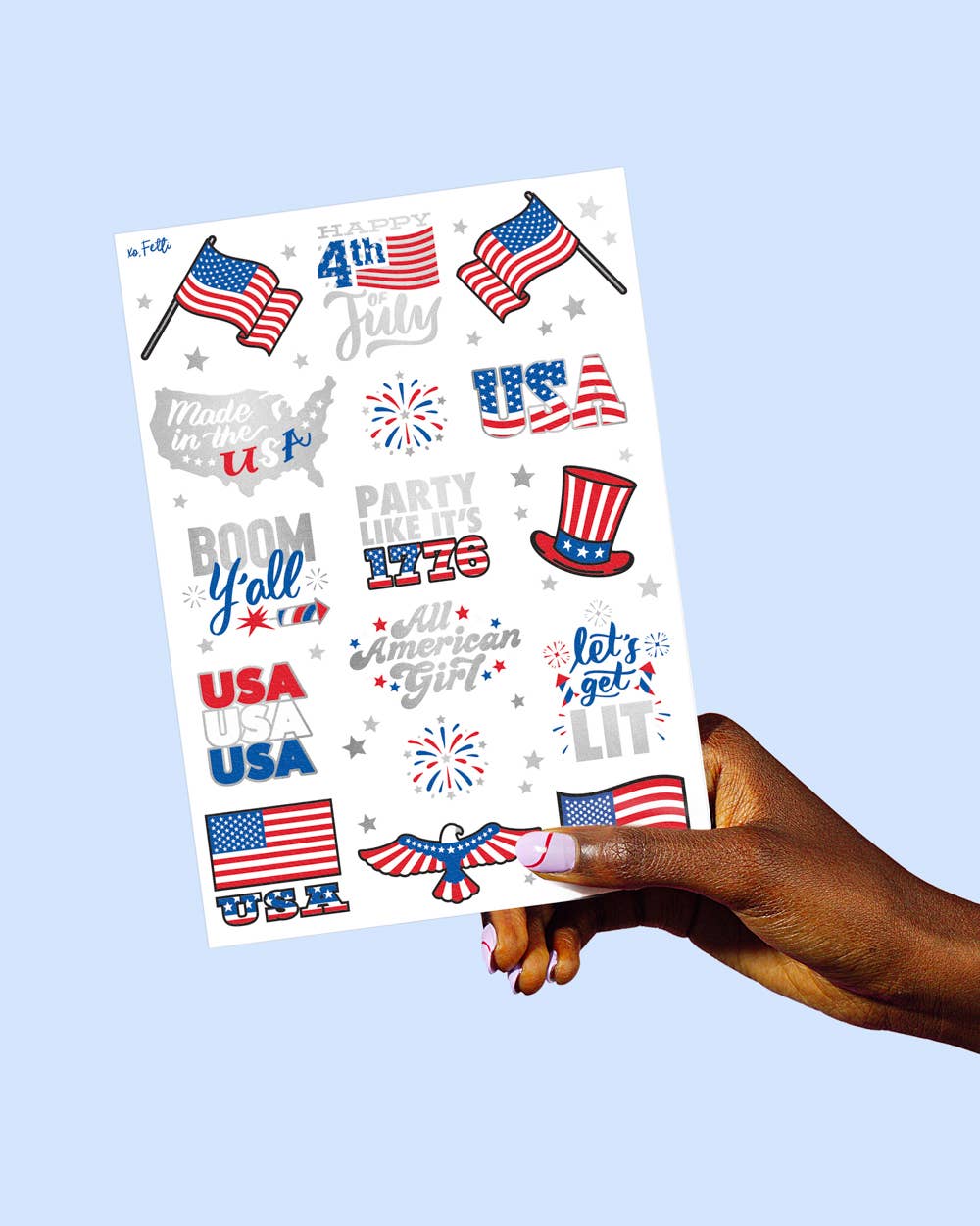 Let's Get Lit Tats - 30 foil temporary tattoos