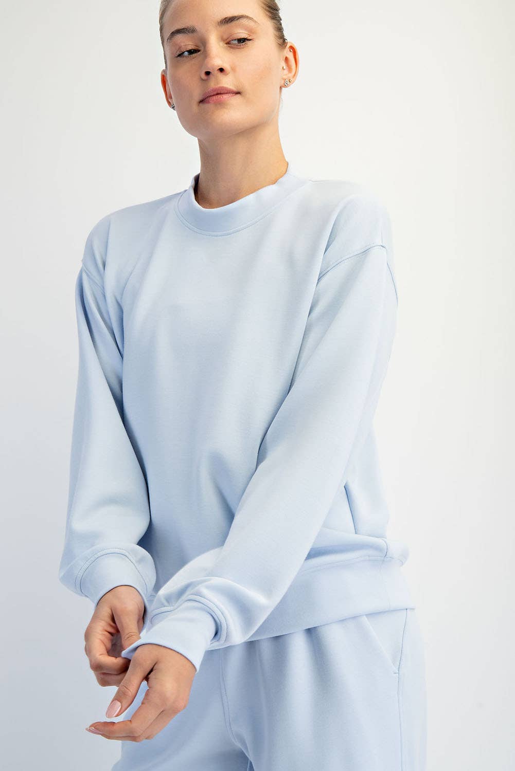 MODAL SCUBA MOCK NECK PULLOVER