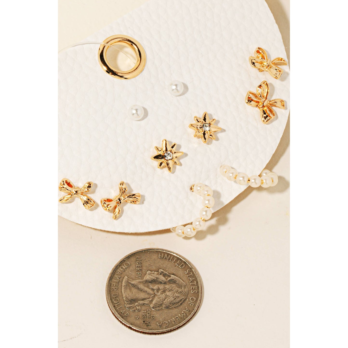 Mixed Stud And Hoop Earrings Set