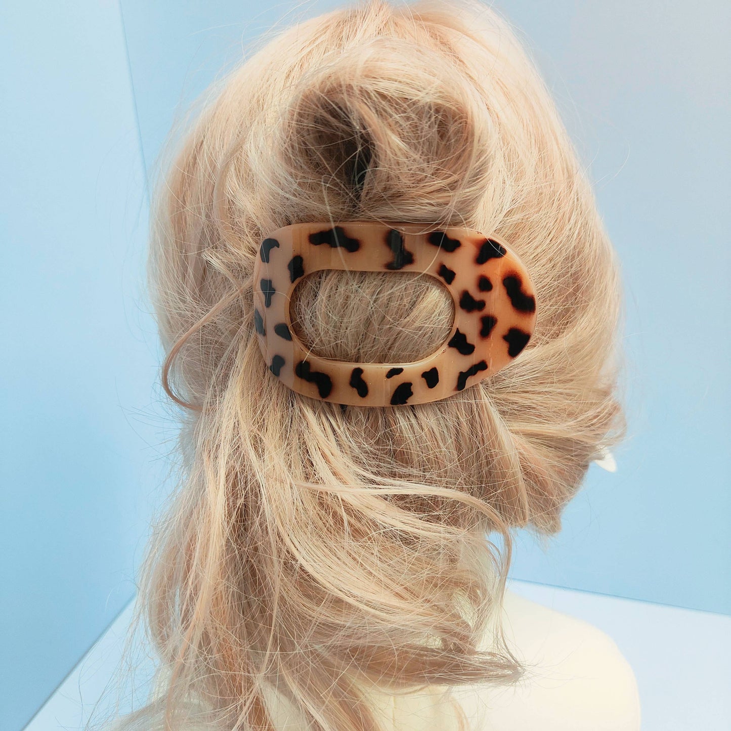 Oval Flat Hair Clip for Women