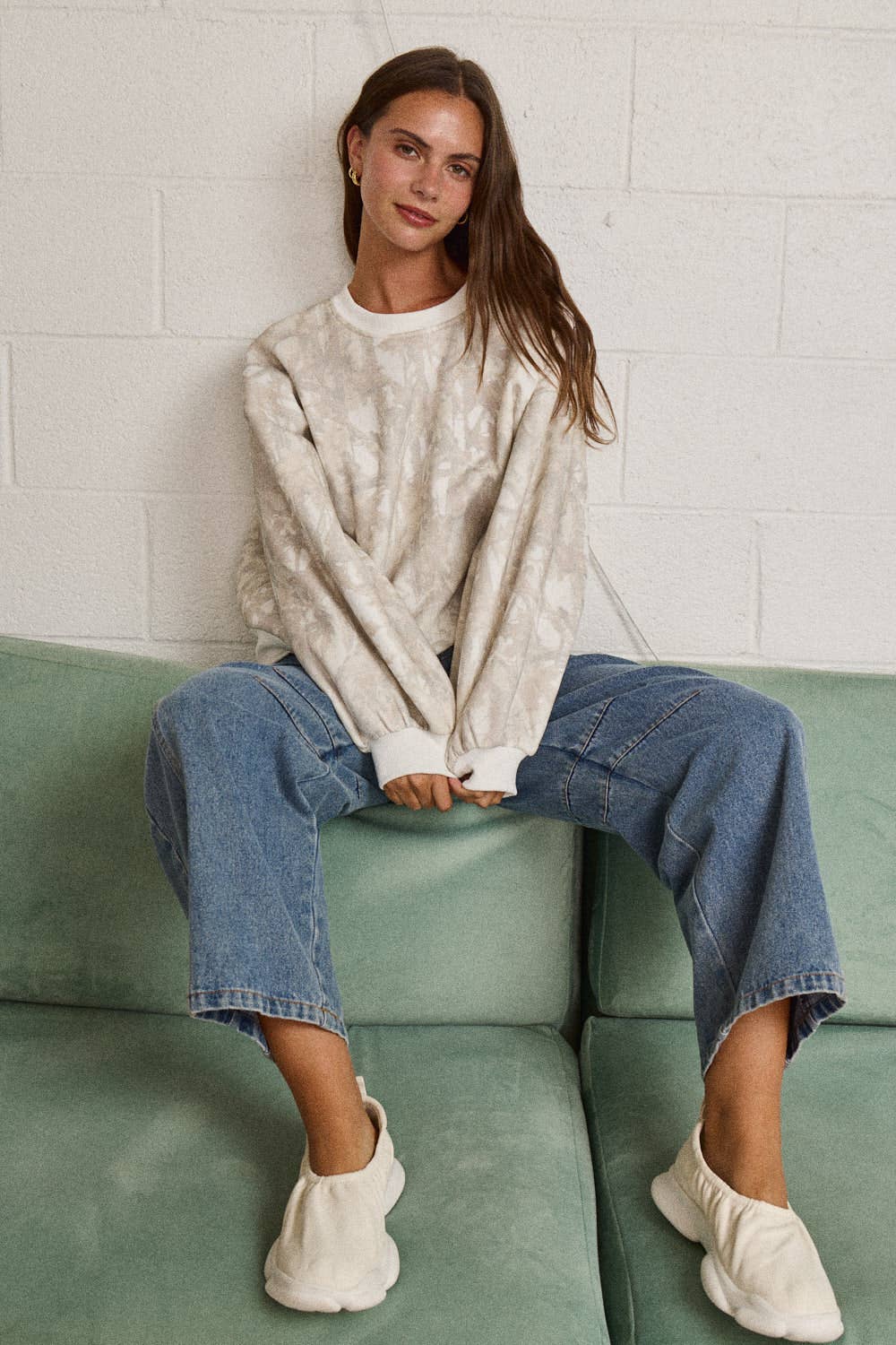 Woodland Camo Crewneck Sweatshirt