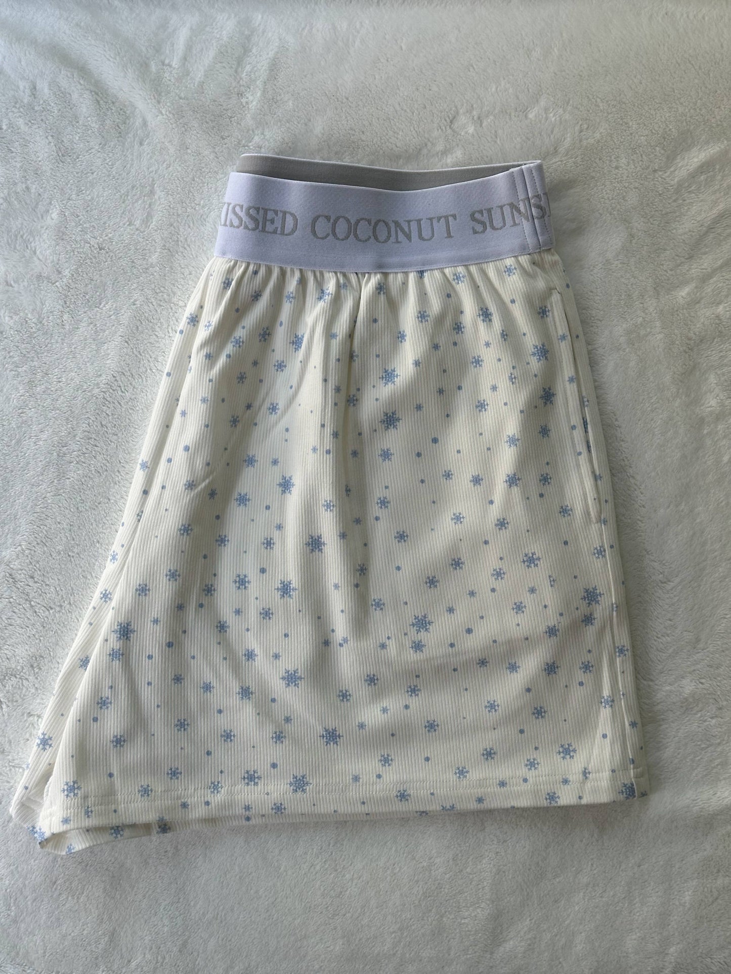 Snowflake Sunkissedcoconut Pajama Shorts