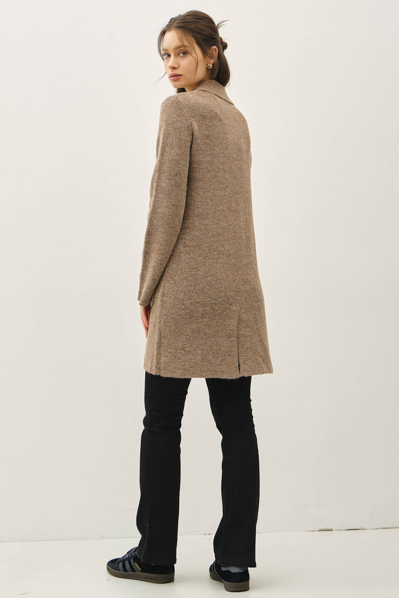 OPEN BASIC SWEATER COAT
