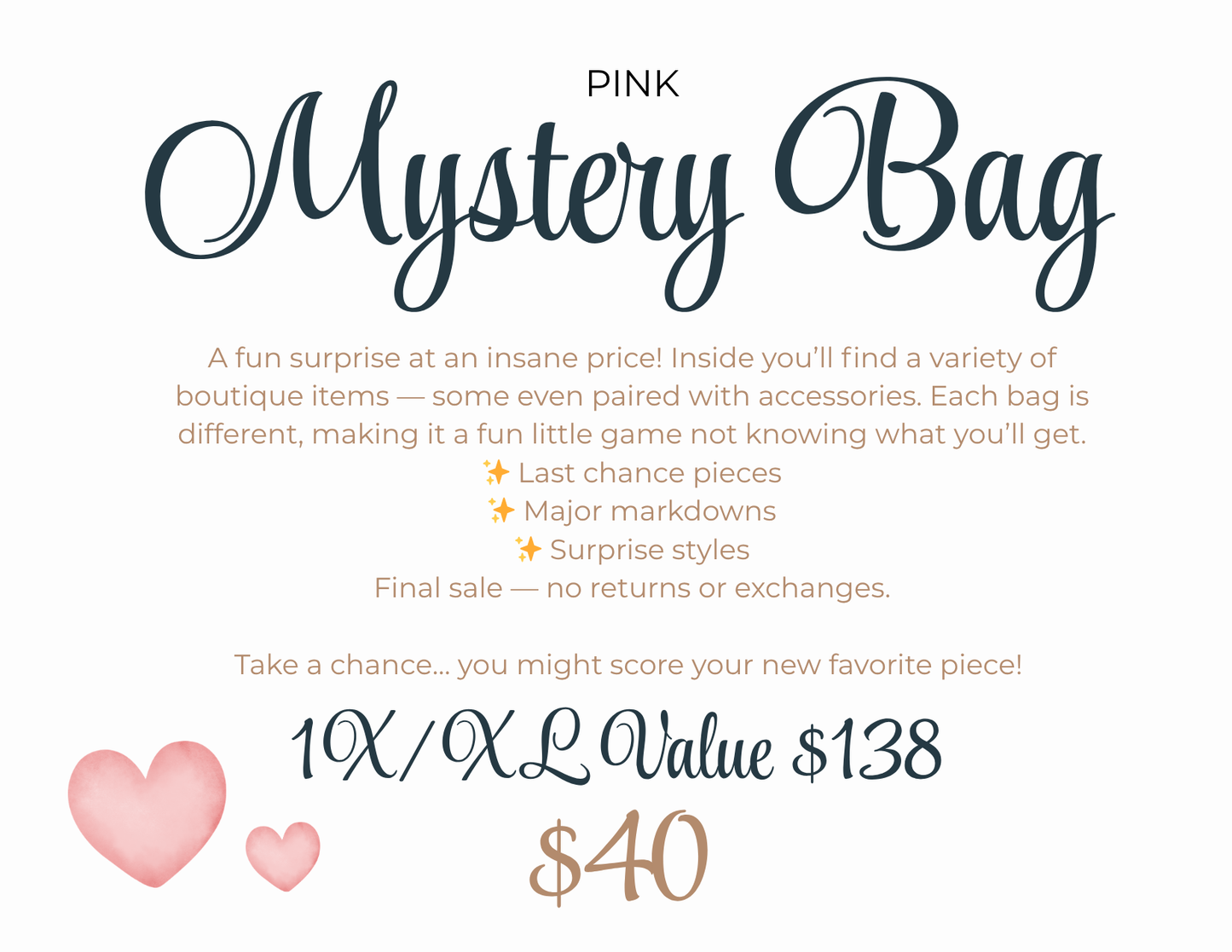 1X/XL Mystery Bag