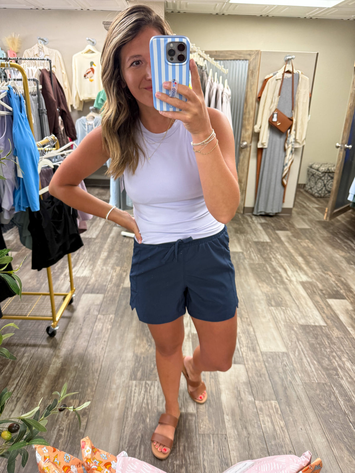 BUTTER SLEEVELESS RACER BACK TANK TOP