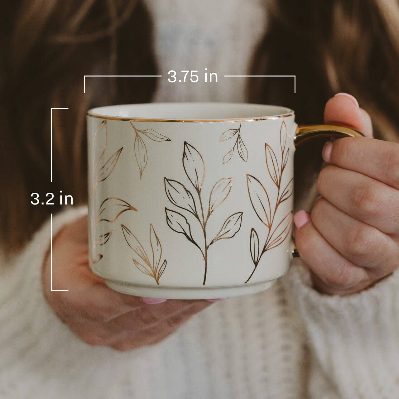 Navy Plaid Coffee Mug
