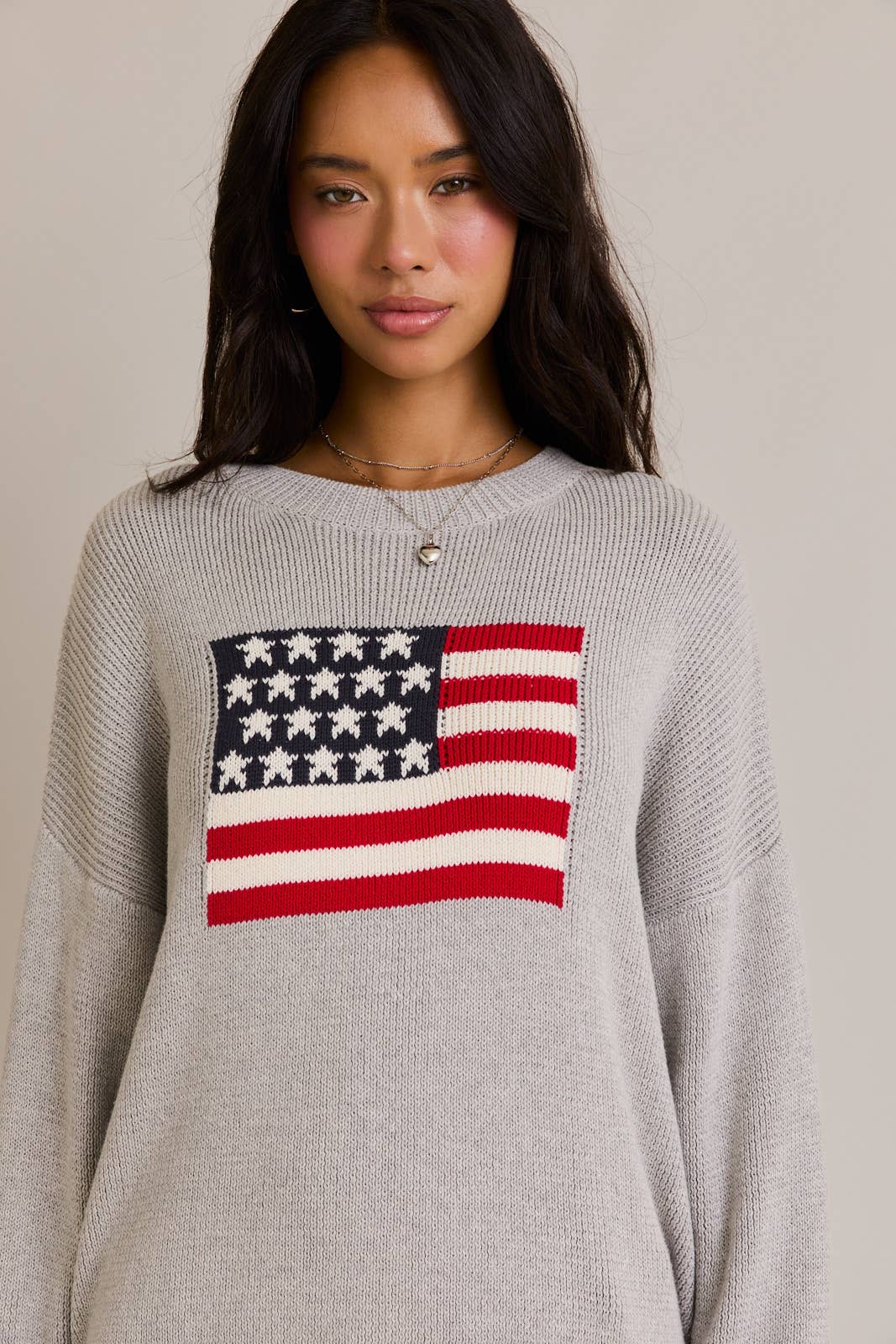 USA FLAG SWEATER TOP