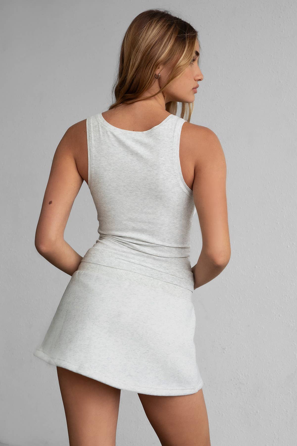 SOMI Core Basic Lounge Rib Jersey Muscle Tee Tank Top