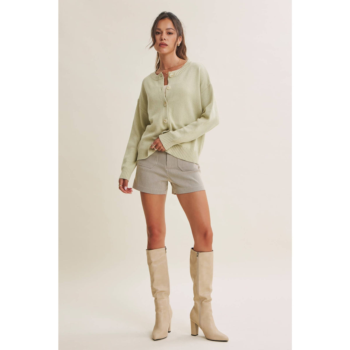 SOFT BREEZE COTTON BLEND EVERYDAY SWEATER CARDIGAN