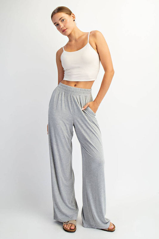 VISCOSE MODAL WIDE LEG PANT