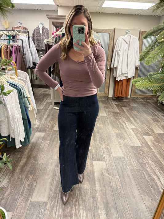 Butter Soft Round Neck Long Sleeve Top