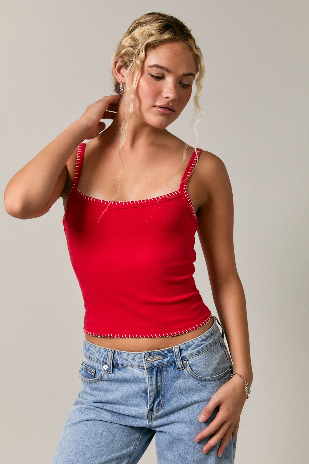 TANK TOP WITH TRIM DETAIL