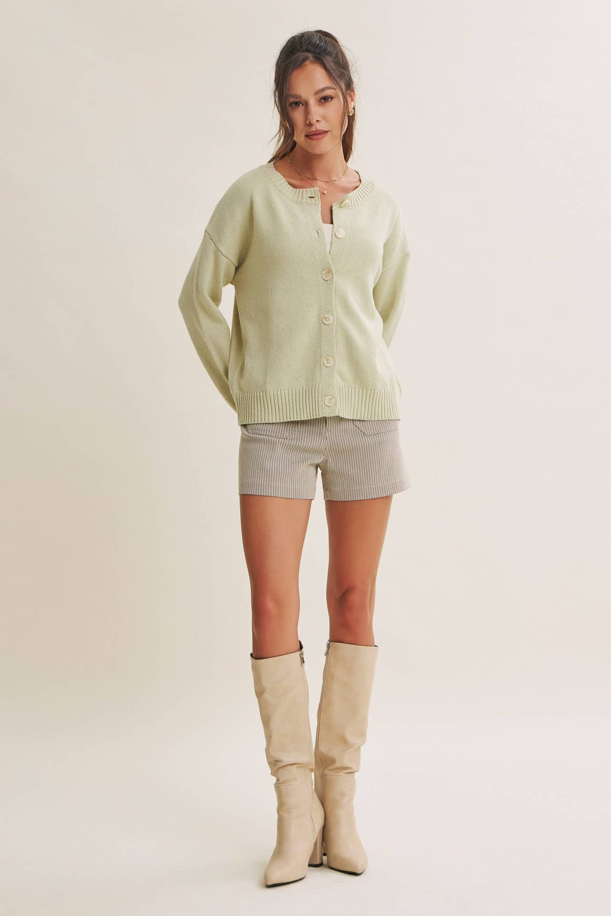 SOFT BREEZE COTTON BLEND EVERYDAY SWEATER CARDIGAN