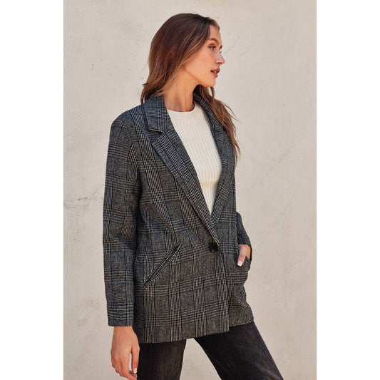 Checks Out Boyfriend Blazer
