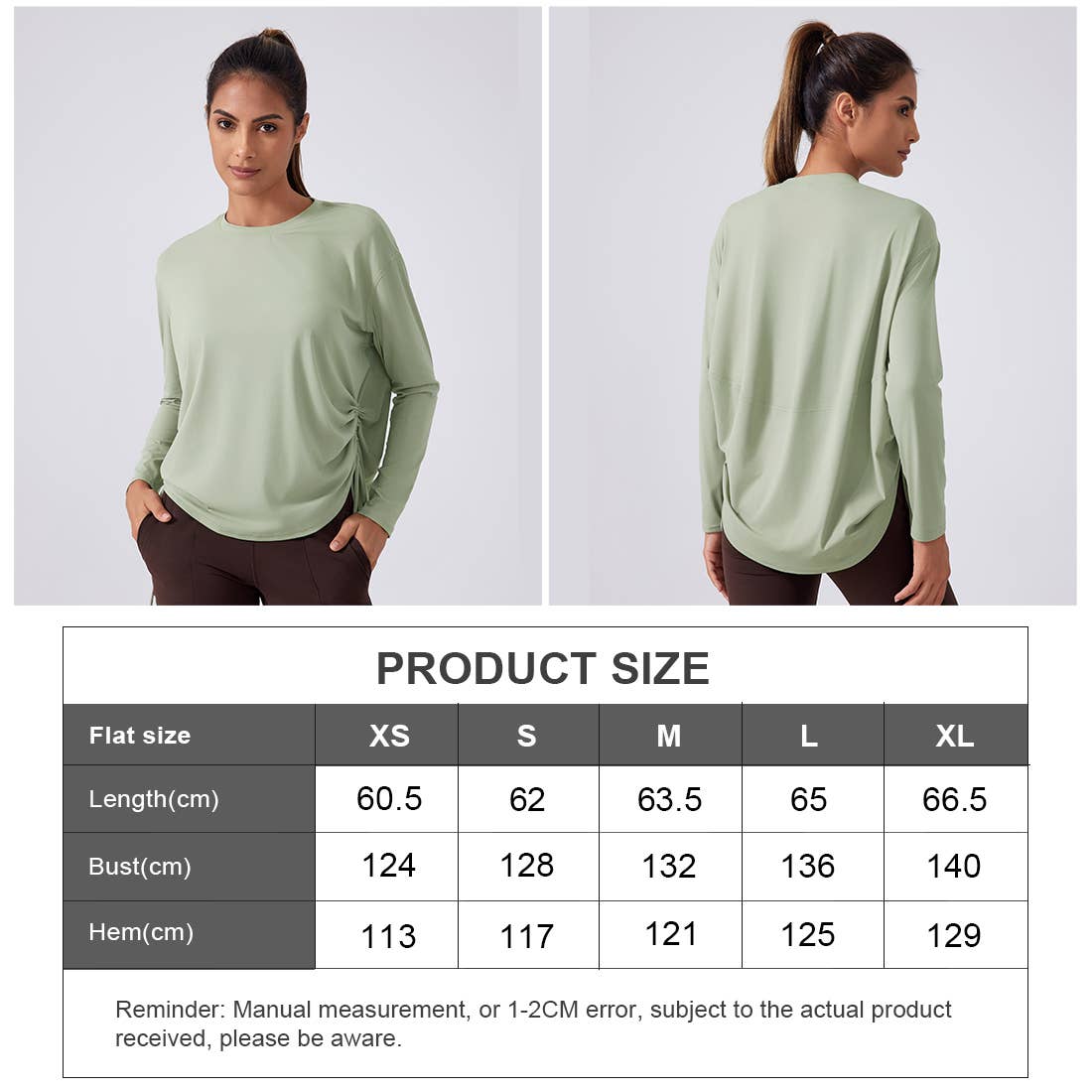 Women Loose Long Sleeve Breathable Fitness Yoga Top