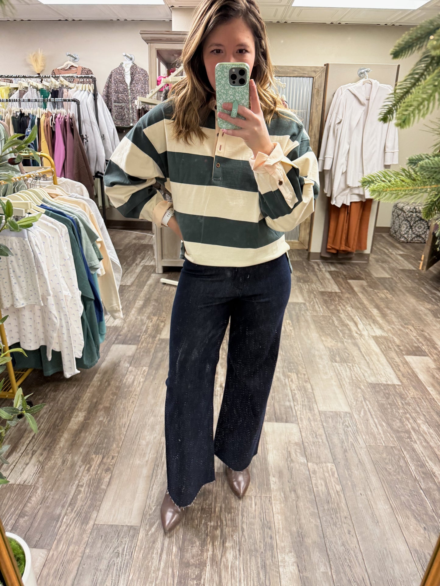 LONG SLEEVE WIDE PANEL KNITTED SHIRT