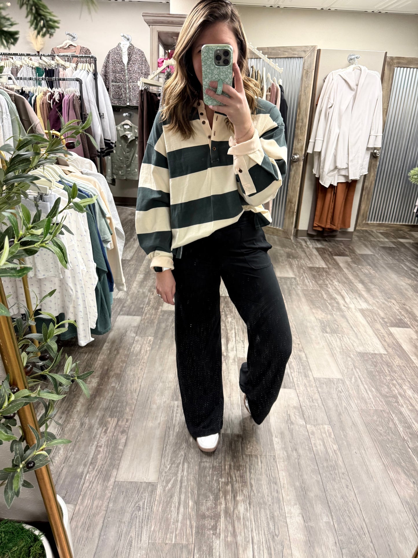 LONG SLEEVE WIDE PANEL KNITTED SHIRT