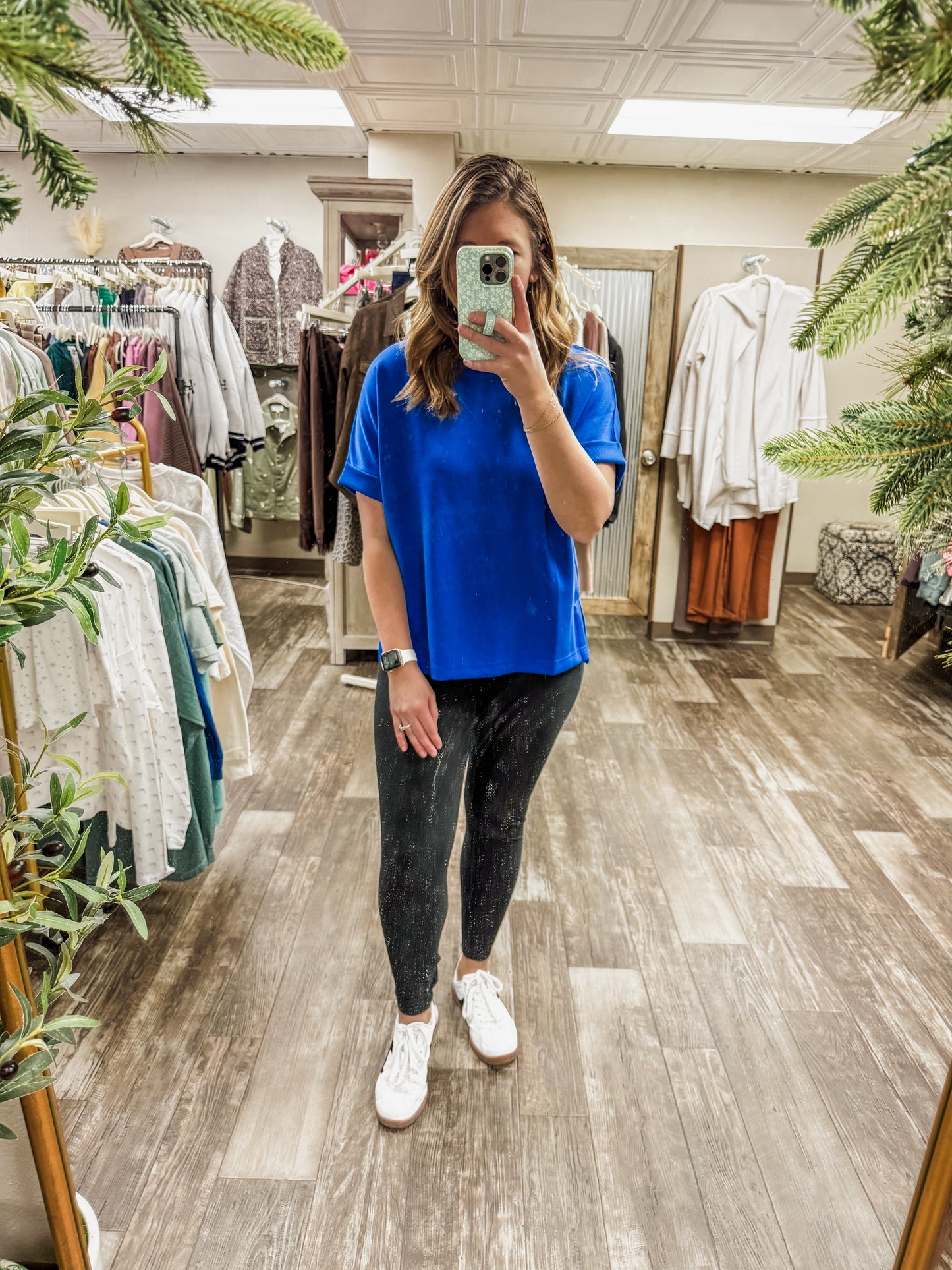 Luxe Sand Wash Rib Lounge Tee