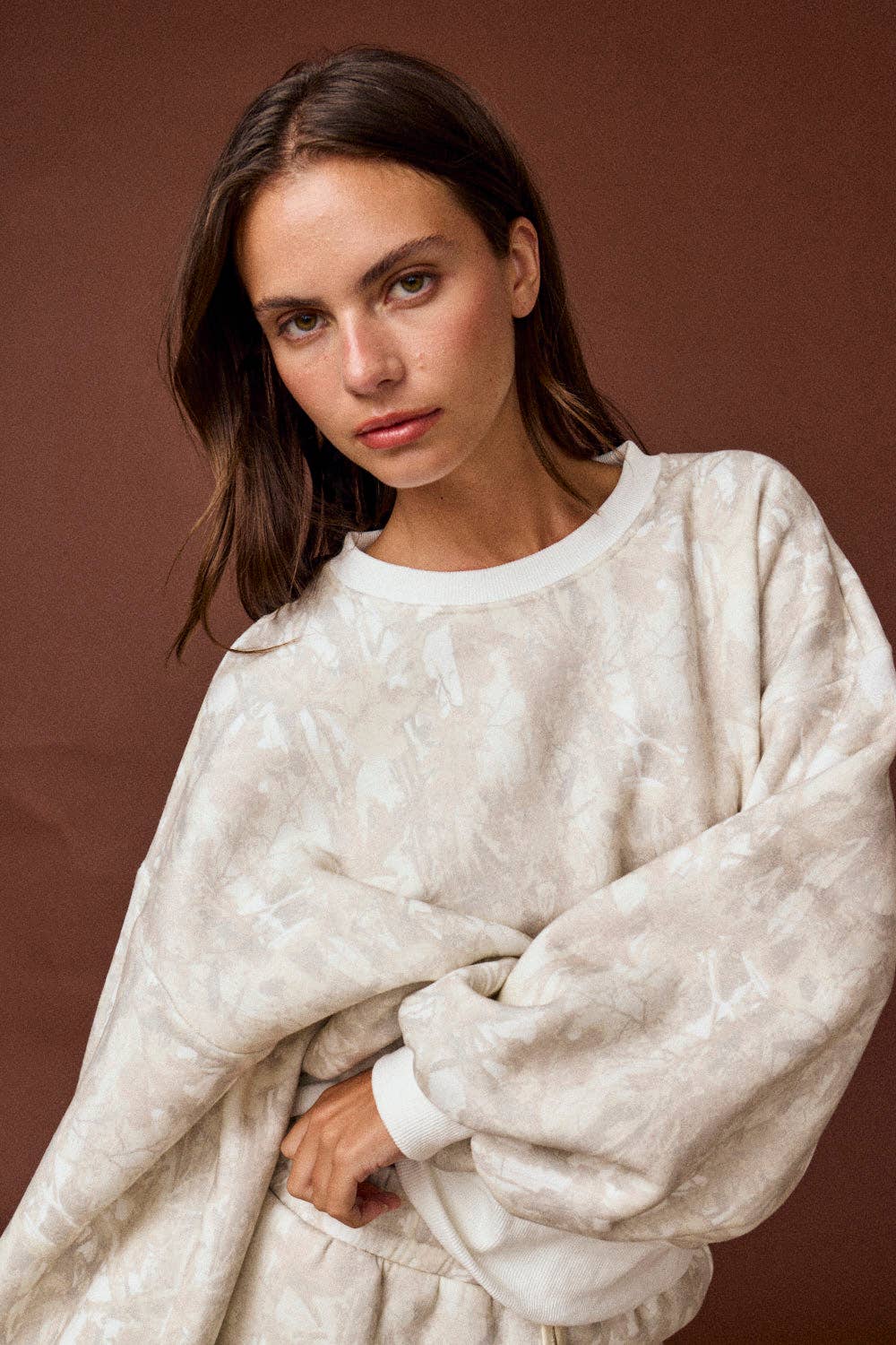 Woodland Camo Crewneck Sweatshirt