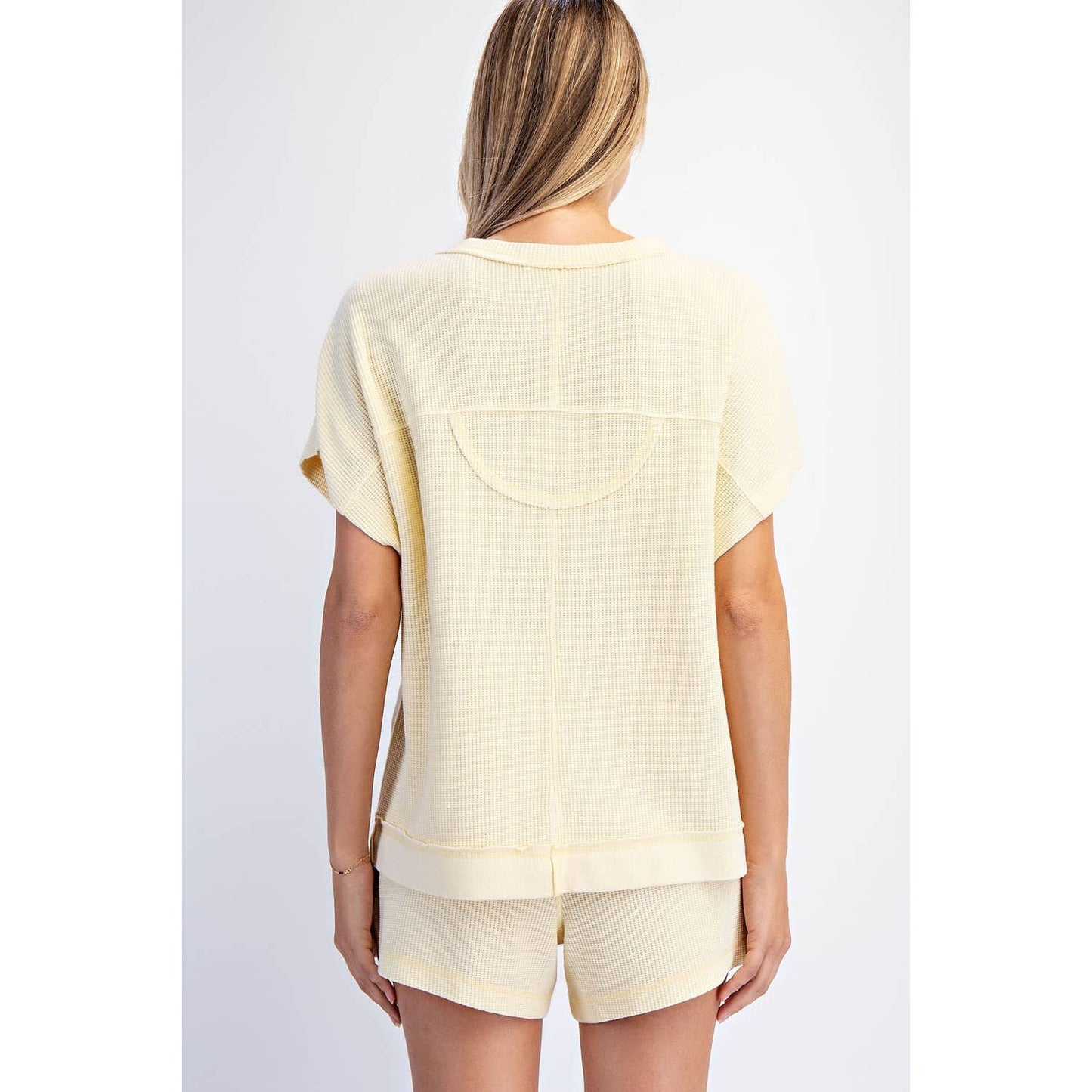 MINERAL WASHED HONEYCOMB OVERSIZED TEE