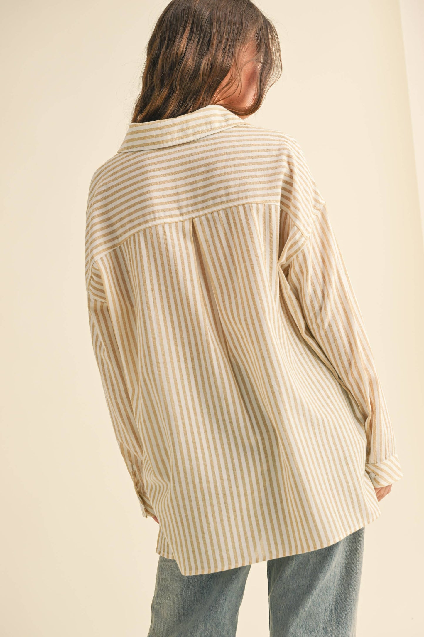STRIPED PATTERN BUTTON DOWN SHIRTS