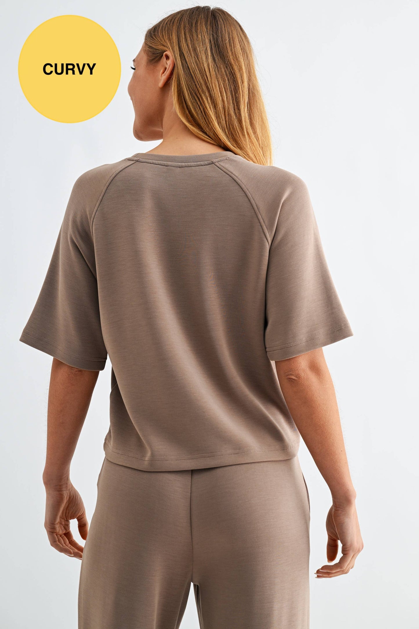 CURVY Laguna Soft Drape Raglan Tee