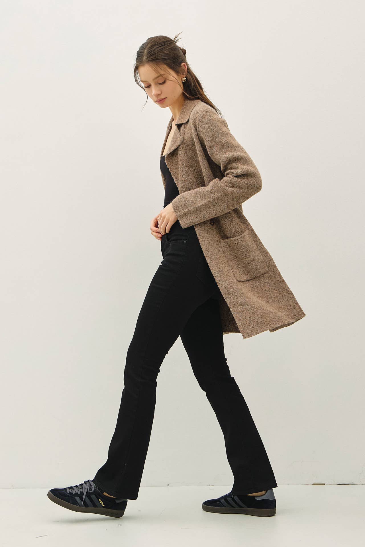 OPEN BASIC SWEATER COAT