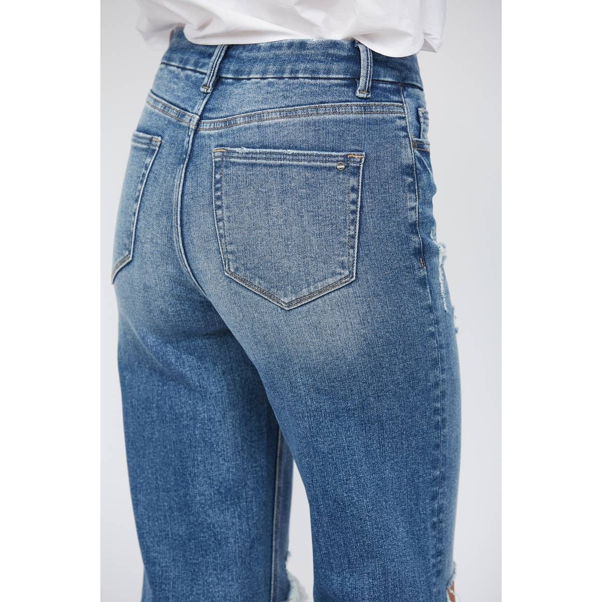 SUPER HIGH WIDE LEG MICA DENIM