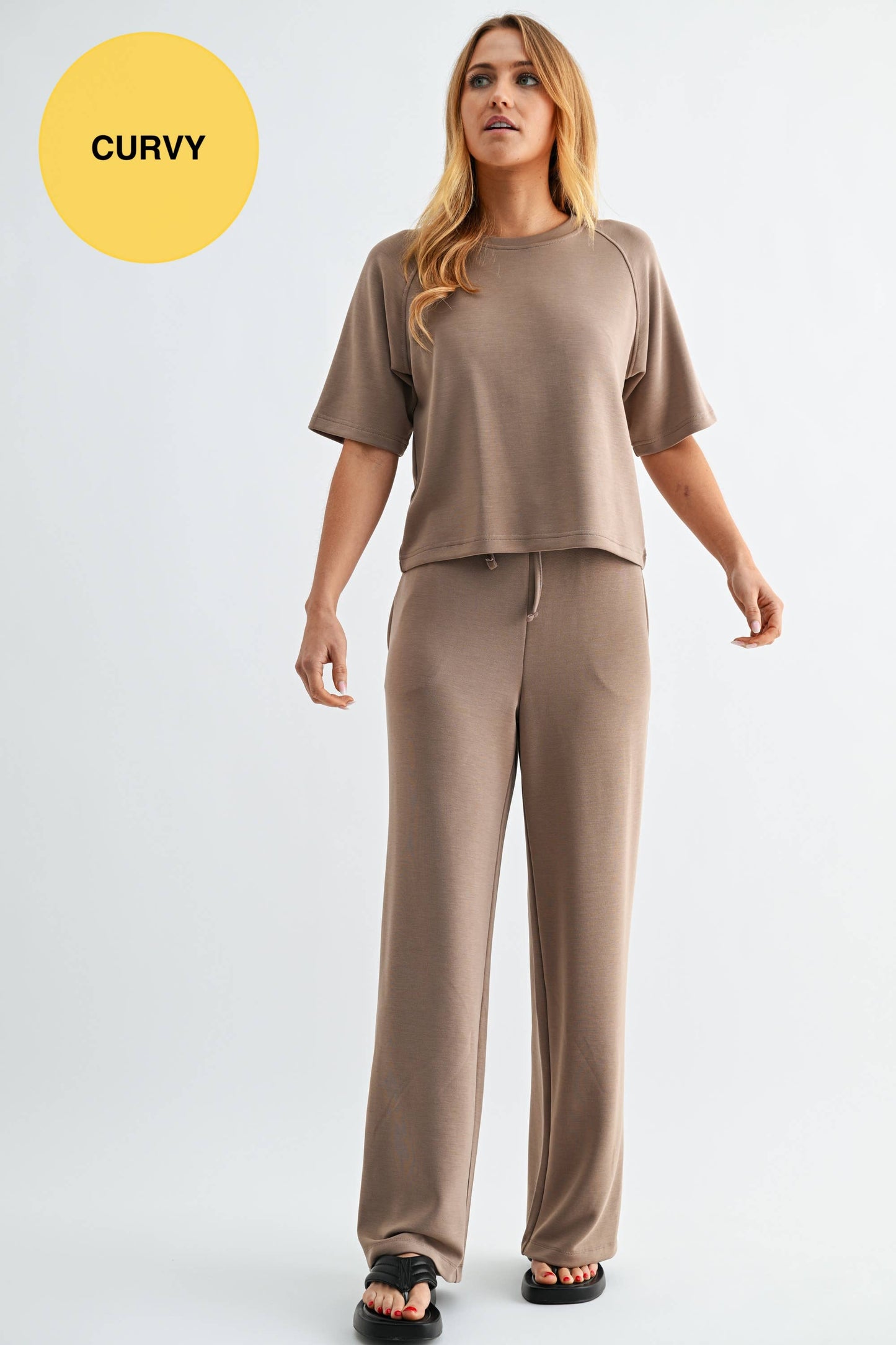 CURVY Laguna Soft Drape Raglan Tee